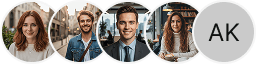 Collection of trader profile pictures displayed in the Graven Creditvale review section for investors